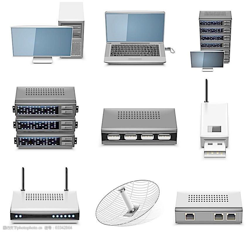 網(wǎng)絡(luò)服務(wù)器圖標(biāo)與計算機(jī)網(wǎng)絡(luò)